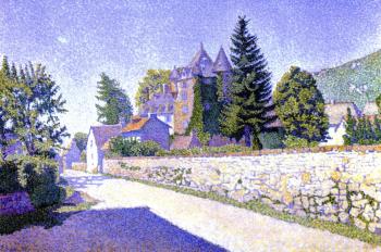 (image for) Handmade oil painting Copy paintings of famous artists Paul Signac paintings, Complat-le-Chateau. The